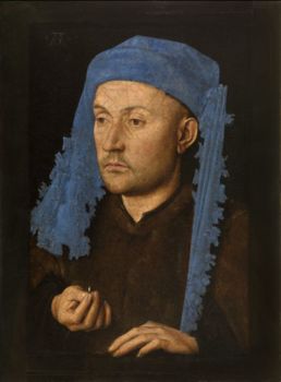 Bildnis eines Mannes mit blauem Chaperon